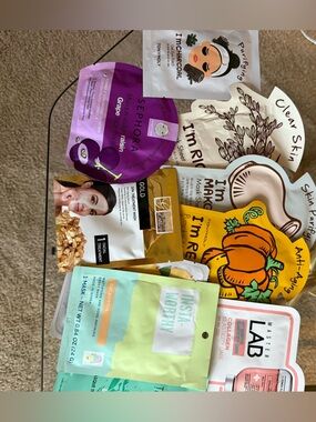 assorted bundle of face / sheet / mud masks (master lab, sephora, tony moly etc)